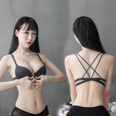 前扣交叉運動文胸美背性感裹胸瑜伽抹胸無鋼圈吊帶聚攏前扣內衣