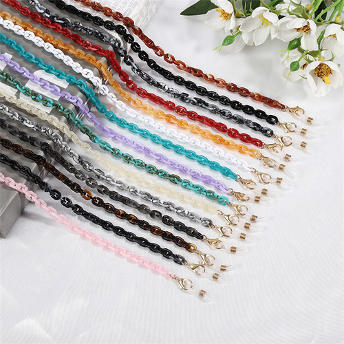 Cross-border accessories fashion chain glasses chain acrylic resin anti-skid chain wholesale