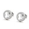 Earrings stainless steel, geometric ear clips, European style, simple and elegant design, wholesale