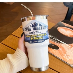 冰霸杯不鏽鋼保冰杯保冷兩用情侶水杯夏季咖啡車載加厚杯子大容量