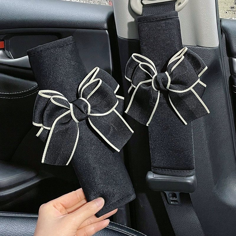 Ремень безопасности плечевой чехол мультфильм милая пара длинных детей Защитный чехол для автомобиля декоративные принадлежности интерьер автомобиля женский