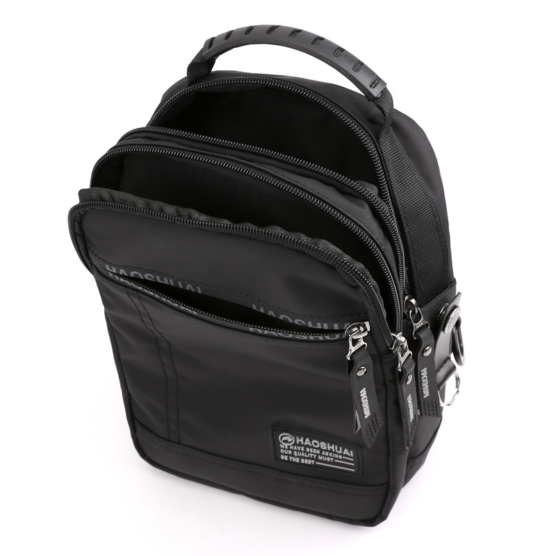 Bolso de pecho casual de los nuevos hombres bolso crossbody de estilo coreano multi-funcional impermeable Oxford tela bolso de los hombres al aire libre crossbody bolsa