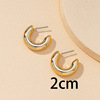 Base accessory, metal earrings, set, 2020, European style, wholesale