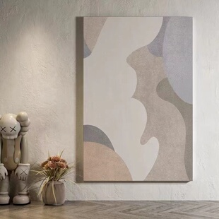Frameless Hand Painted Oil Painting Entrance Light Luxury Modern Morandi Decorative Painting Living Room Floor Bedroom Dining Room Large Hanging Painting