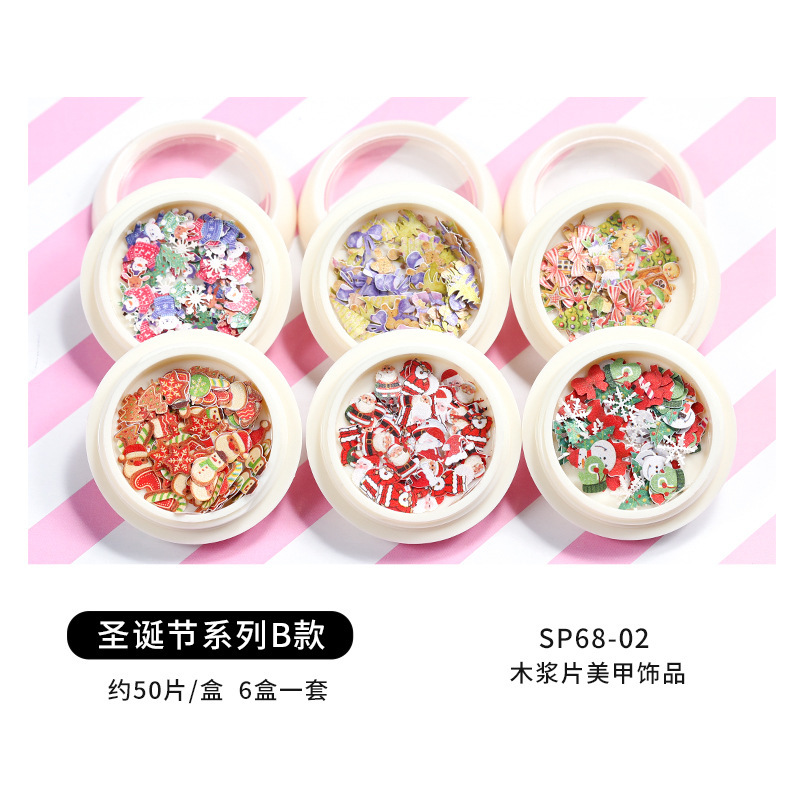 Conjunto de joyas de uñas populares transfronterizas nueva mariposa de uñas flor colorida flor seca lentejuelas desgaste joyería de uñas