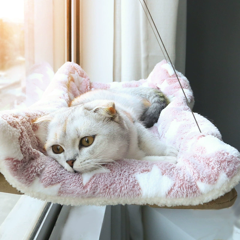 Котячий гамак DETIAN.PET подвесной с присосками, промывается, с четырьмя сезонами, окно bed