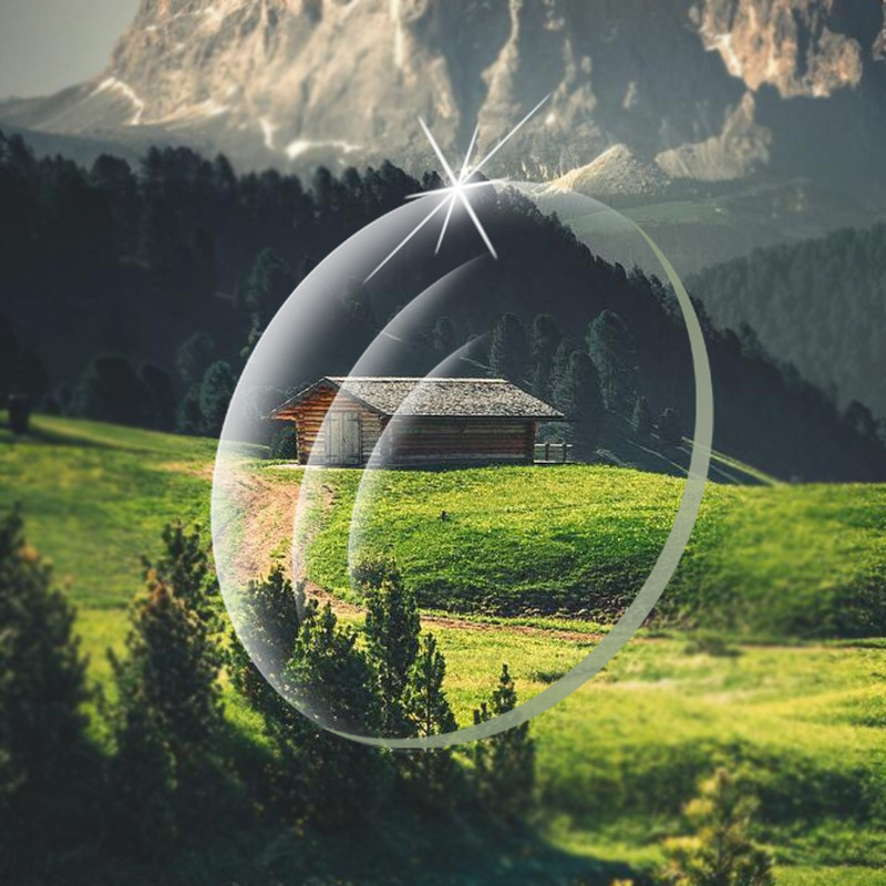 1.56非球面树脂镜片无底智能变色变灰变茶镜片近视散光眼镜片批发|ru