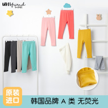 unifriend儿童裤子加绒加厚打底裤保暖长裤宝宝秋裤秋冬不到绒