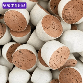 羽毛球头工厂批量供应纤软木结合双层结构高强度双拼复合羽毛球头