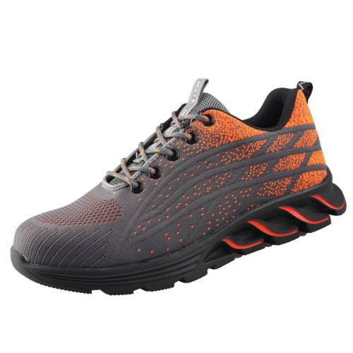 Labor protection shoes for men, anti-smash and anti-puncture, lightweight, wear-resistant, breathable work shoes, women's non-tired flying woven safety protective shoes after standing for a long time
