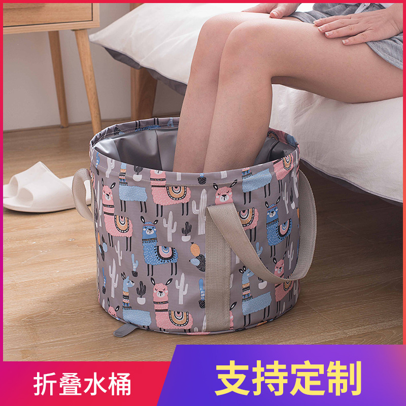 Source factory direct foldable Basin foot bucket foot bag large capacity outdoor home picnic fishing bucket