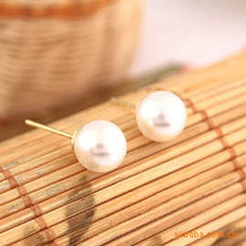 小耳钉批发 批发韩国爆卖气质小豆子珍珠耳钉1588