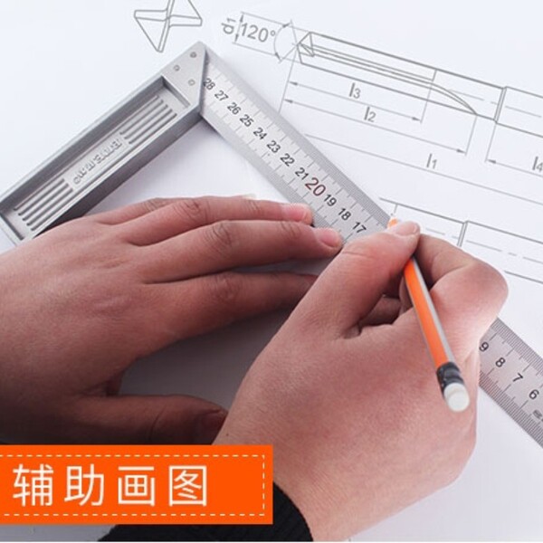 Right -angle ruler angle Rule Turn ruler stainless steel 90 degrees…