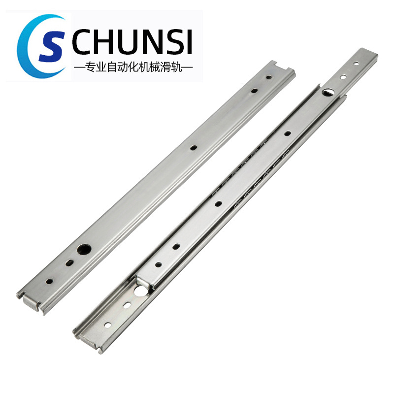 厂家现货供应SSRY27二节不锈钢线性滑轨27宽二节不锈钢滑轨IDA73