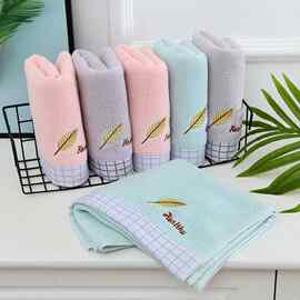 黄金叶棉毛巾厂家批发素色家用纯棉柔软吸水日常洗脸礼品刺绣logo