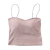 Breathable sexy sponge top with cups, tube top, underwear as outerwear, vest, beautiful back