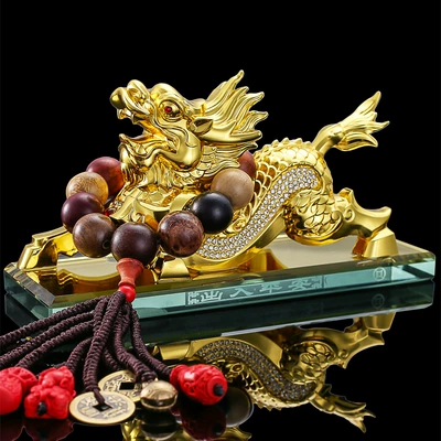 Car Ornaments Alloy Kirin Car ornaments - auspicious-kirin-generation-of-rich-transfer-beads