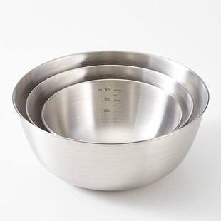 MUJI Same-style Salad Basin Three-piece Set Basin suit-style Factory Direct Home Kneading Basin Egg Basin and Basin