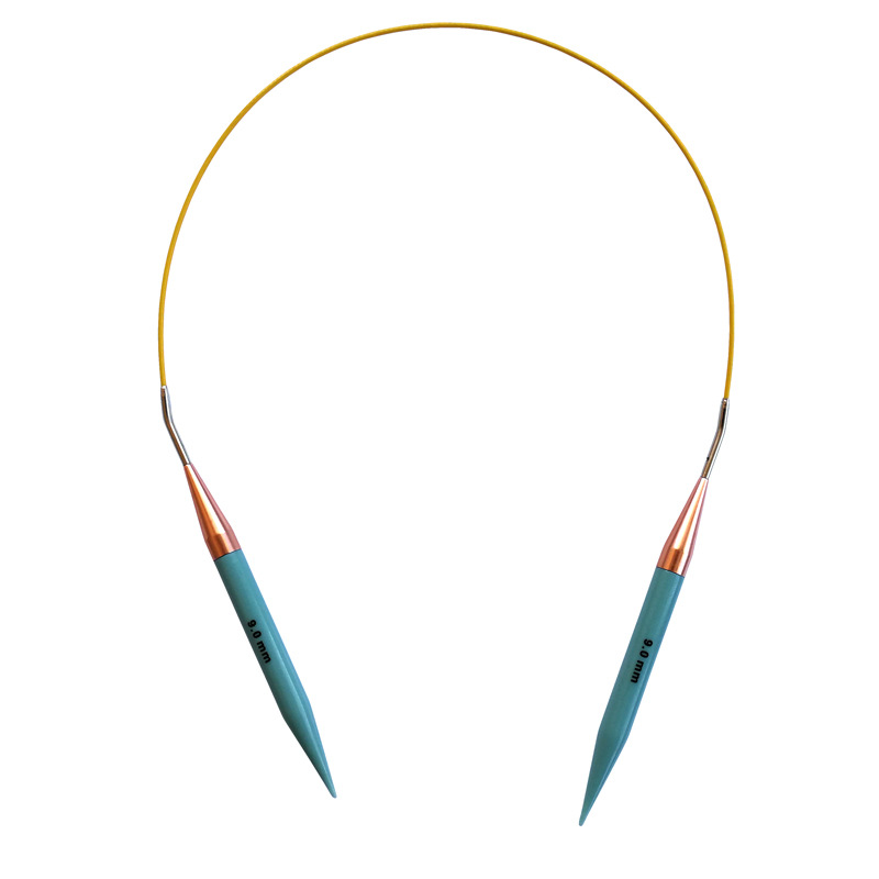 Herramienta de tejer aguja de suéter nuevo polycarbon desmontaje aguja cuerda cambio anillo aguja conjunto de 13 pares PU bolsa cinturón Accesorios