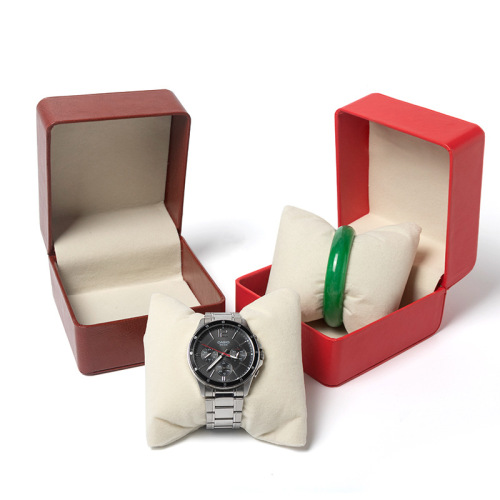 Yuanchang black rounded corner watch box pu leather watch box leather watch box jewelry box portable watch box cross-border wholesale