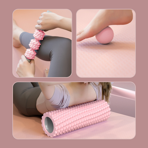 Yoga Cylinder 33cm Hollow Foam Roller Muscle Relaxation Massage Rollercase Professional Fascia Slim Leg Roller Fitness Equipment