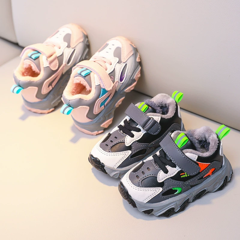 Хлопковая детская зимняя обувь 1-6 лет мужская и женская спортивная обувь