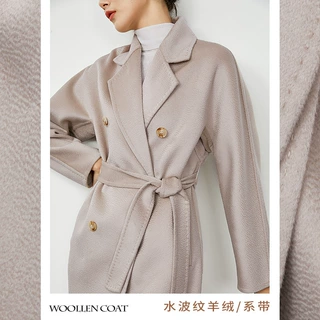 101801M家经典款2026冬季高端双面羊绒大衣女中长款羊毛呢子外套