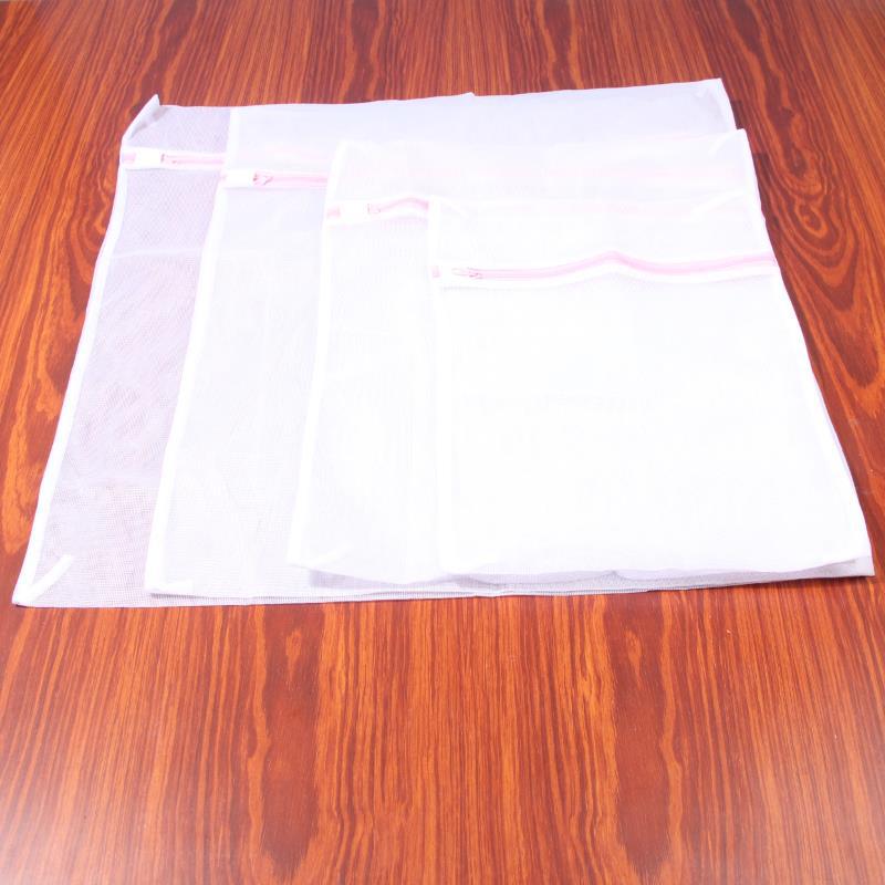 Cremallera gris bolsa de lavandería lavadora bolsa de malla especial bolsa de lavandería ropa interior al por mayor calcetines bolsa de lavado malla fina lavado doméstico