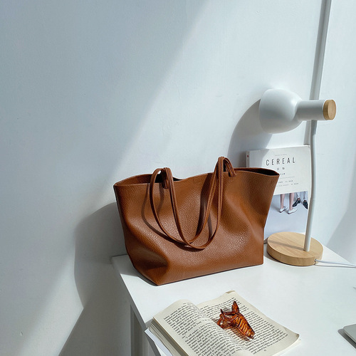 Bags for women, high-end soft PU mother-in-law large bags, cross-border women's shoulder bags, niche fashion large-capacity tote bags for women