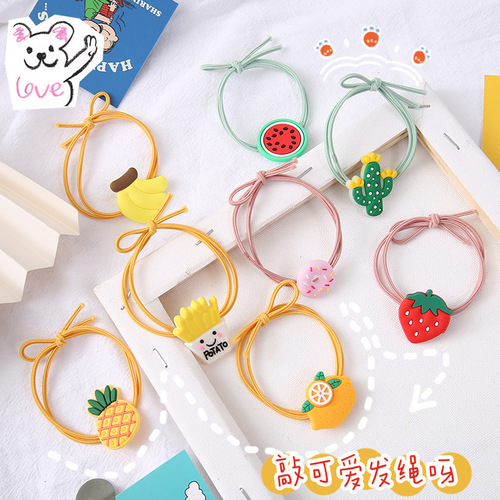 ins cute fashion cartoon hair rope girls hair rubber band korean style accessories adult and children hair ties hair accessories