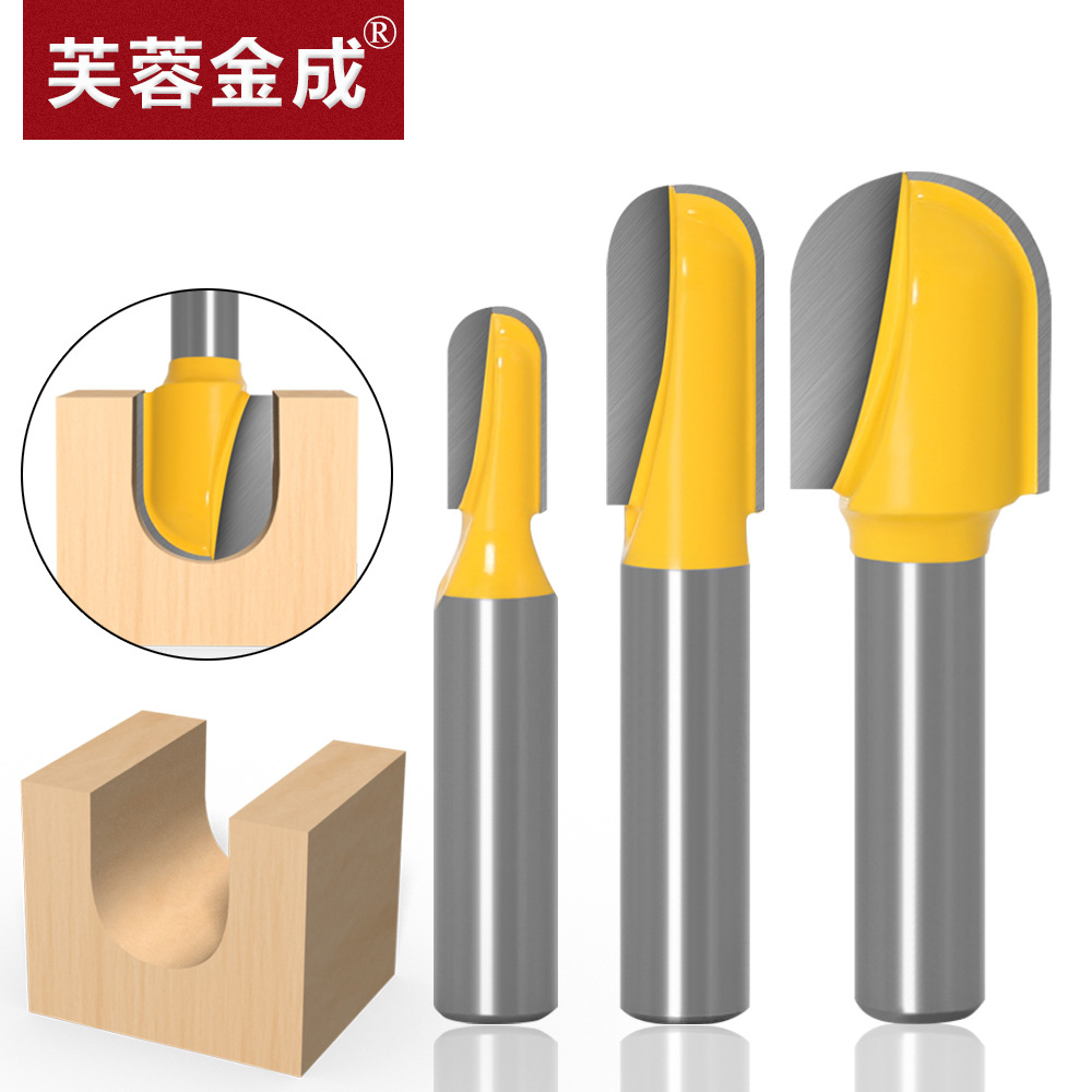 8-MANGO profundo redondo inferior cuchillo carpintería fresadora ranurado cortador corte máquina de corte cabeza de corte máquina de grabado baquelita fresadora