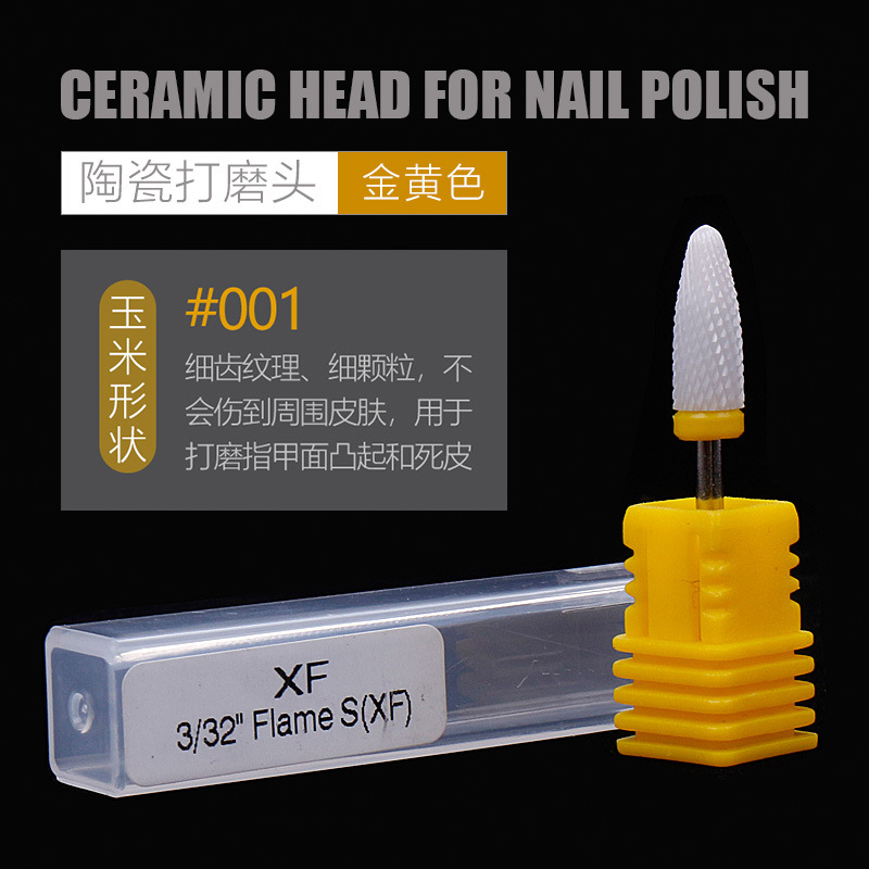Nuevos productos transfronterizos de molienda de cerámica de manicuras, una sola pieza de molienda eléctrica cilíndrica de maíz en forma de cohete, molienda de accesorios