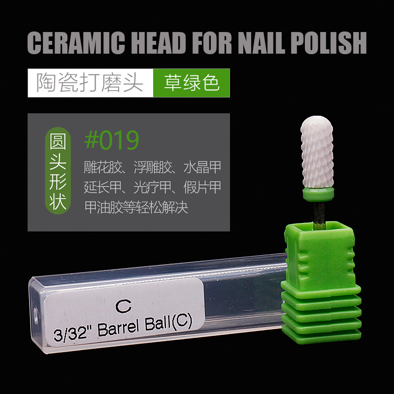 Nuevos productos transfronterizos de molienda de cerámica de manicuras, una sola pieza de molienda eléctrica cilíndrica de maíz en forma de cohete, molienda de accesorios