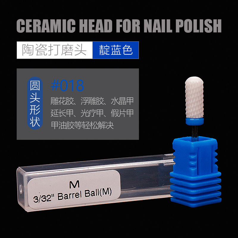 Nuevos productos transfronterizos de molienda de cerámica de manicuras, una sola pieza de molienda eléctrica cilíndrica de maíz en forma de cohete, molienda de accesorios