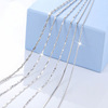 Necklace, box, bar, starry sky, chain for key bag , 925 sample silver, wholesale