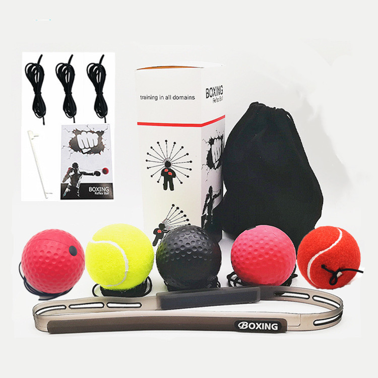 Bola de entrenamiento de boxeo Bola de velocidad para niños del hogar que cuelga la reacción de alta velocidad rebote desgaste de la cabeza BOLA DE VELOCIDAD DE BOXEO