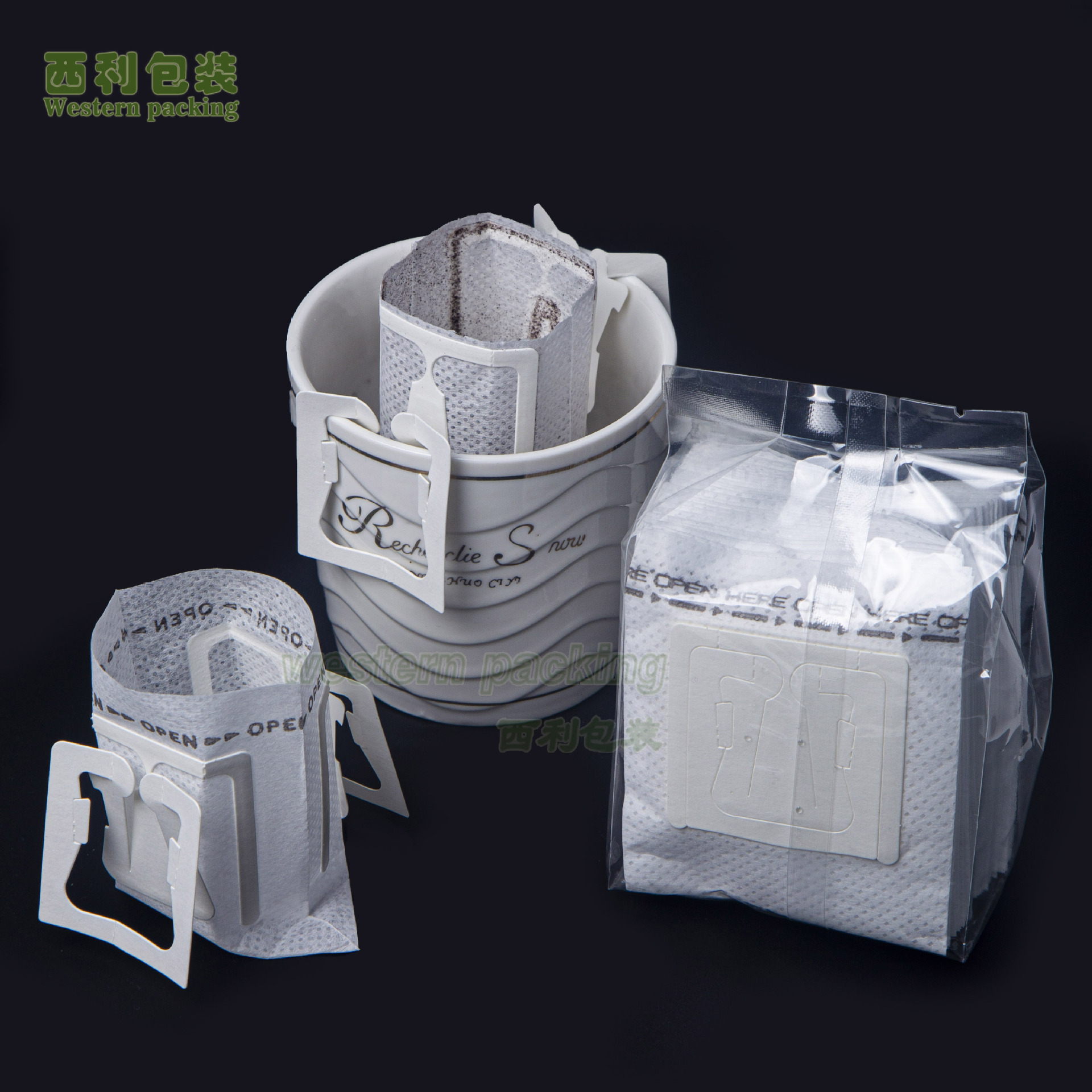 厂家批发现货挂耳式咖啡过滤袋日本进口食品级材质手冲式咖啡滴漏