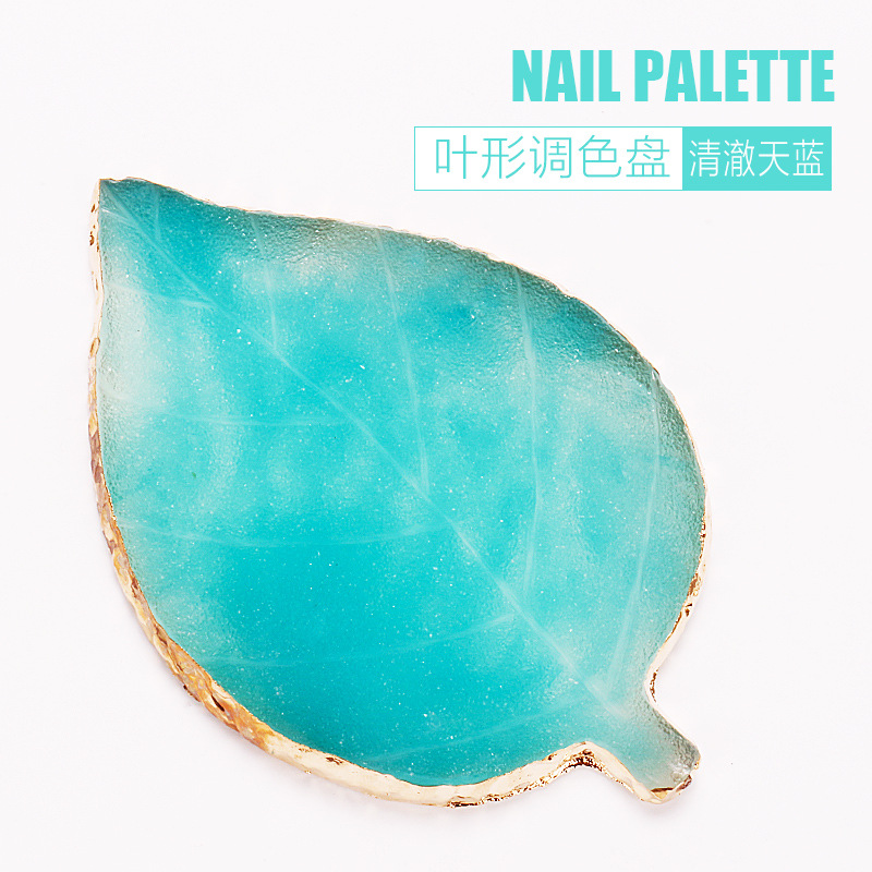 Hoja de uñas transfronteriza paleta resina ágata pieza de pintura de uñas color a juego pieza de uñas herramienta de tablero de exhibición