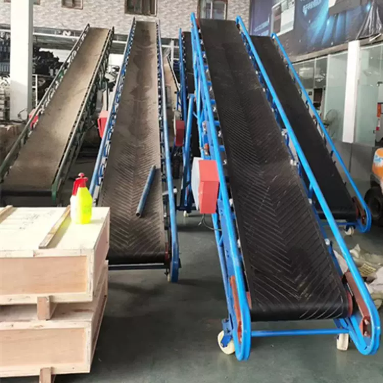 陕西木屑颗粒上料传送机自吸上料粉碎输送机 人工升降输送带机