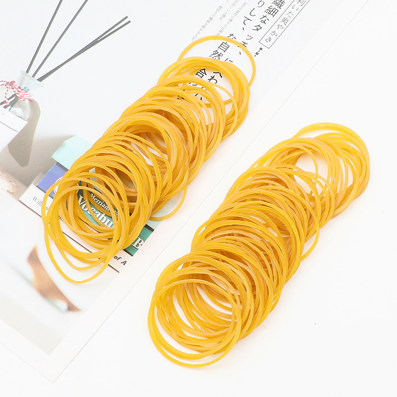 Leather elastic hair rope
