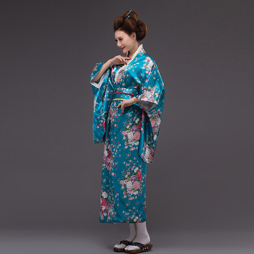 Japanese style female kimono ethnic stage performance clothing printing performance photo photo Japanese script killing female kimono wholesale