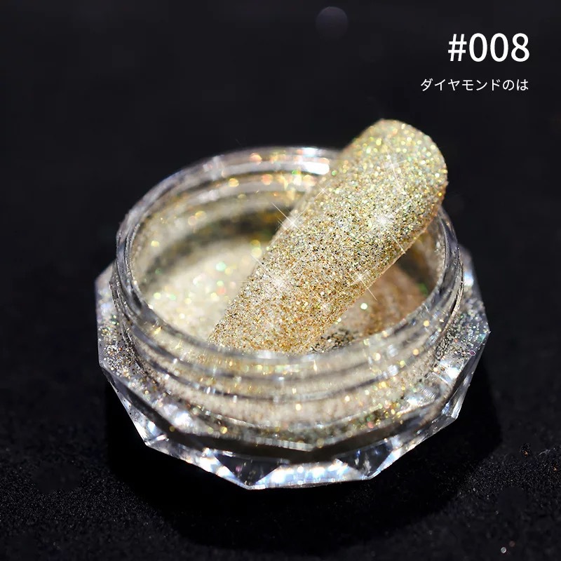 Arte de uñas cristal diamante polvo Internet celebridad flash cristal brillante polvo fino uñas decoración lentejuelas tienda de uñas joyería brillante