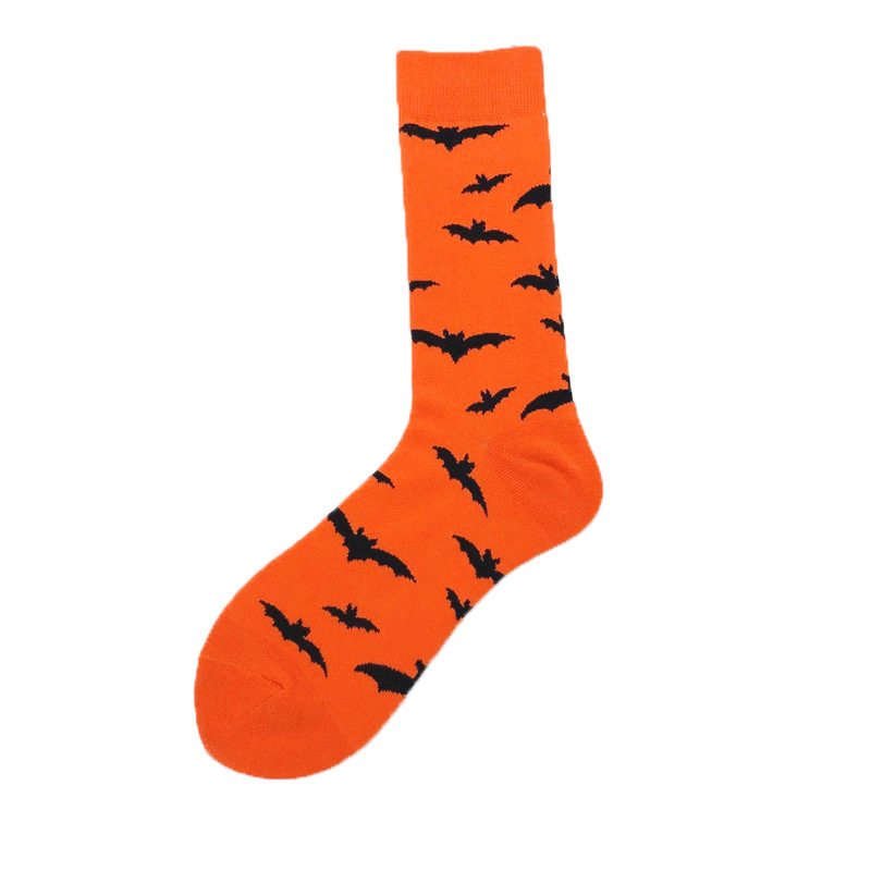 Calcetines de Navidad divertidos Santa Claus personalidad alta-top calcetines de los hombres de moda calcetines de Halloween