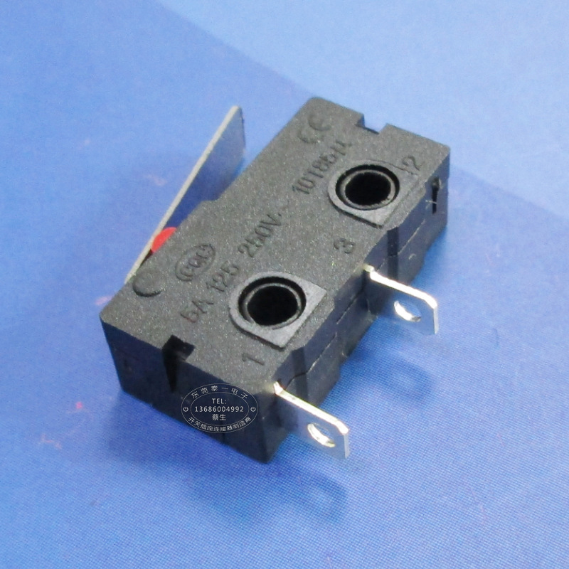 1号脚3号脚电路常开限位开关 打蛋机用小型两脚微动开关KW12-B-1