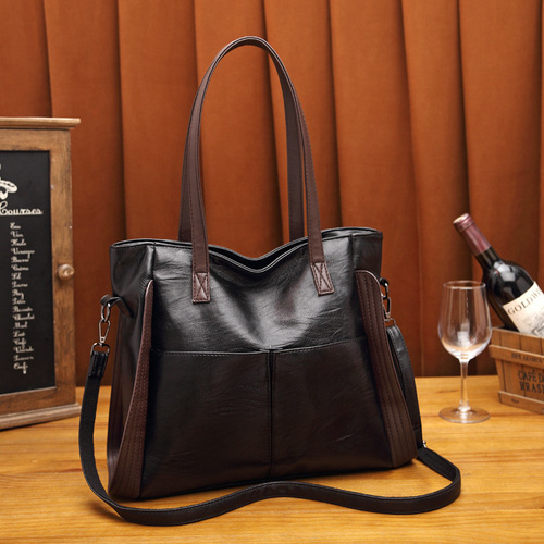 Soft Texture Large Capacity Tote Bag for Middle-Aged Women 2025 Trendy Autumn/Winter Shoulder and Crossbody Bag