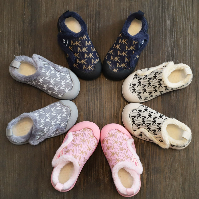 Детские тапочки 2025: новые домашние тапочки, зимние тапочки для мальчиков, утепленные хлопковые тапочки для малышей на флисовой подкладке, модные