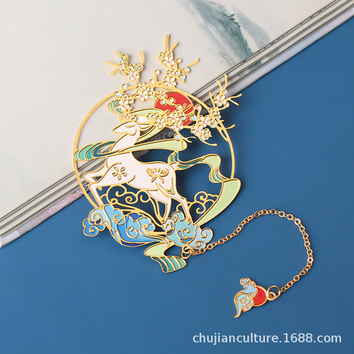 Retro classic hollow metal bookmark creative Chinese style literary and artistic exquisite small gift souvenir antique student bookfold