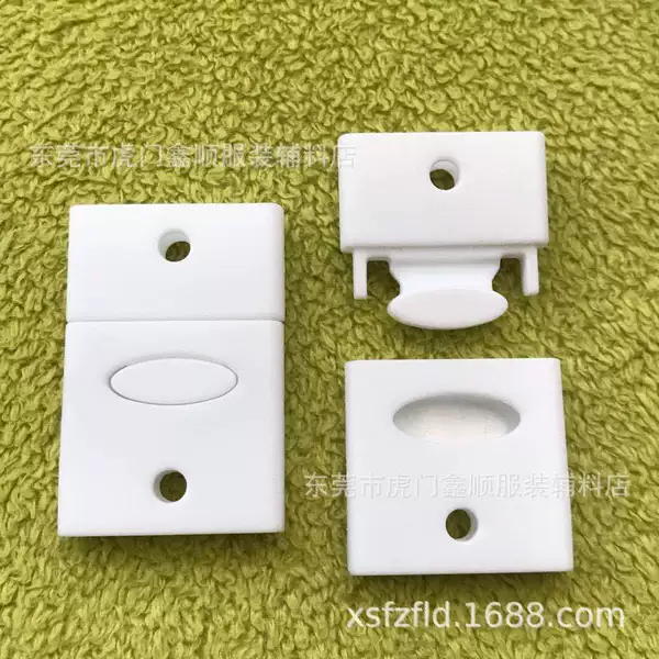 Factory spot 20mm white plastic safety buckle 6 points plastic four-piece webbing adjustment buckle nylon connection buckle