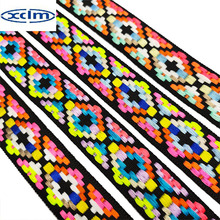 现货方块2.5cm提花带涤纶织带服装箱帽装饰带家纺抱枕提花织带