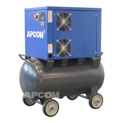 Screw air compressor air pump non-silent permanent magnet frequency conversion cold dryer air compressor integrated screw machine (Hava kompressorları) - 22kw-frequency-conversion